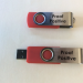two flash drives with "Proof Positive" written on them