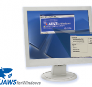 icon of Jaws software on a desktop computer