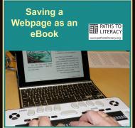 Saving a webpage as an eBook