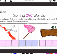 Worksheet adapted for students with CVI