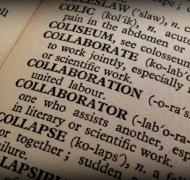 Collaboration definition on dictionary page