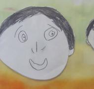 Children's drawings of faces