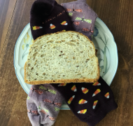Gross sandwich: bread with socks