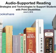 Powerpoint title slide of Audio-Assisted Reading