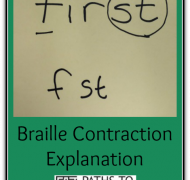 braille contraction collage