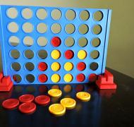 Game set up for Connect Four