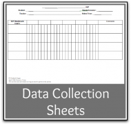 data sheets collage