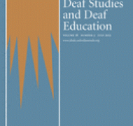 Cover of Journal of Deaf Studies and Deaf Education