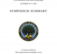 Cover sheet of ELL LD report