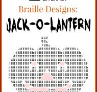 braille design jack-o-lantern collage