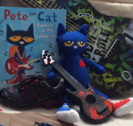 Pete the Cat plush toy and book