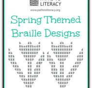 braille designs for spring
