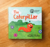 Cover of The Caterpillar Book with a caterpiller out in the grass