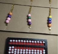 Homemade abacus and Cranmer abacus