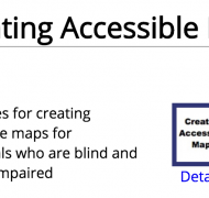 Screenshot of creating accessible maps