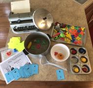Materials for Alphabet Soup and Braille Muffin actiivty