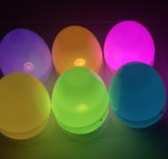 Light-up Easter eggs
