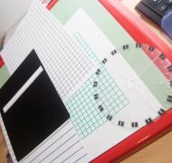 graph paper with clear ruler
