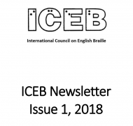Screenshot of the title page of the ICEB Newsletter