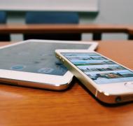 an ipad and an iphone