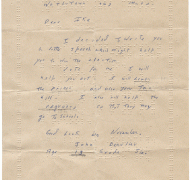 Braille letter to President Eisenhower