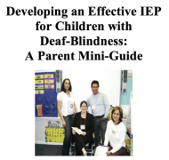Title page of Developing an Effective IEP for Children with Deaf-Blindness: A Parent Mini-Guide 