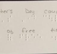 Braille Mother's Day Coupon