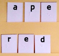 piece of build a word layout