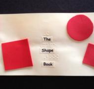 shape book cover with braille