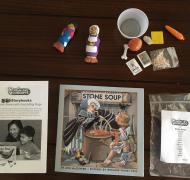 Stone soup with props and additional materials