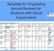 template for annual reviews