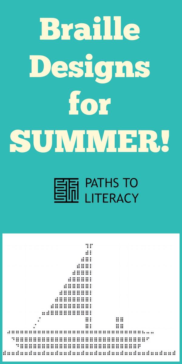 Pinterest collage of braille design for summer 