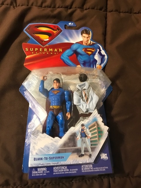 a Superman action figure