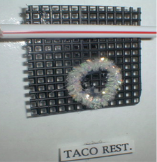 Standardized symbol of taco restaurant