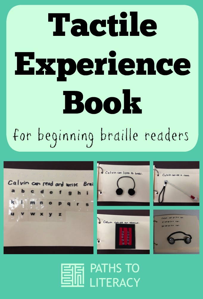 Collage of tactile experience books