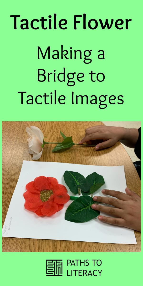 Collage of tactile flower