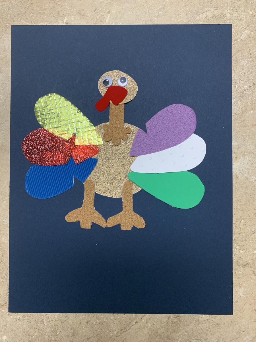 Turkey with "feathers"
