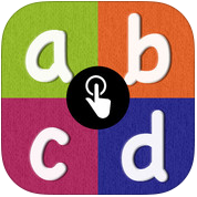 touch and learn ABC alphabet and 123 numbers app icon