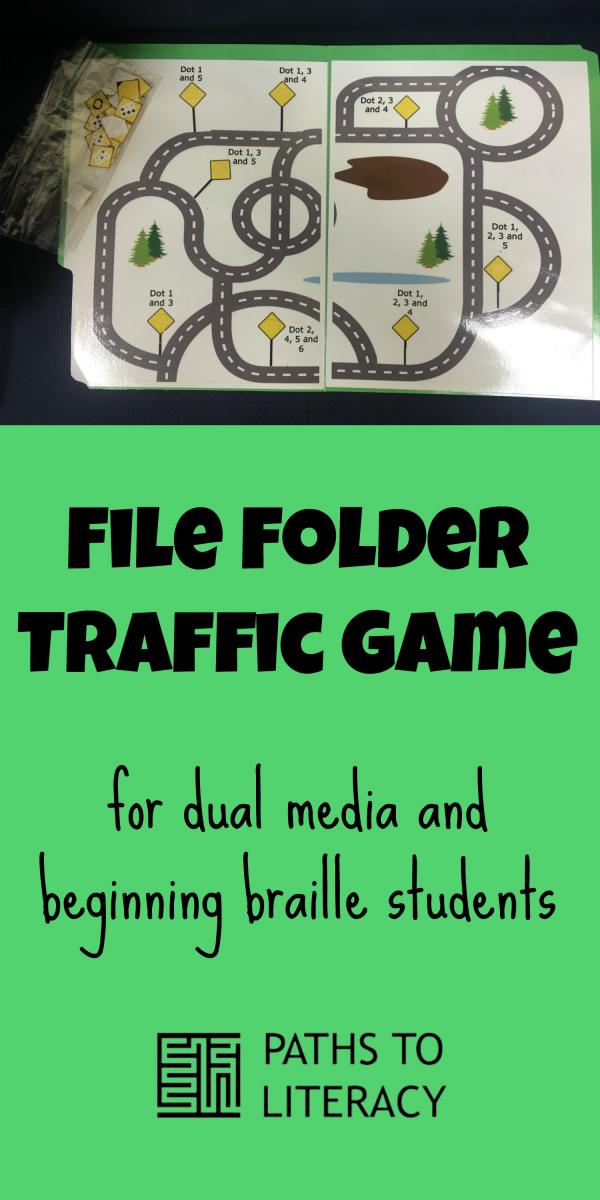 Collage of traffic file folder game