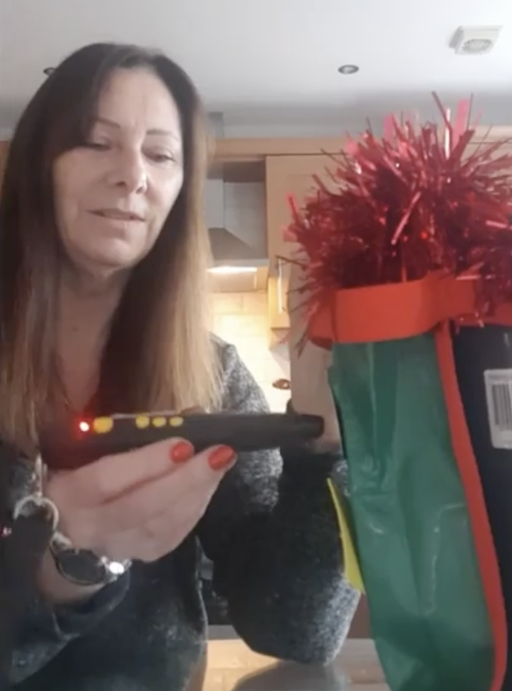 A teacher uses a Pen Friend on a story bucket