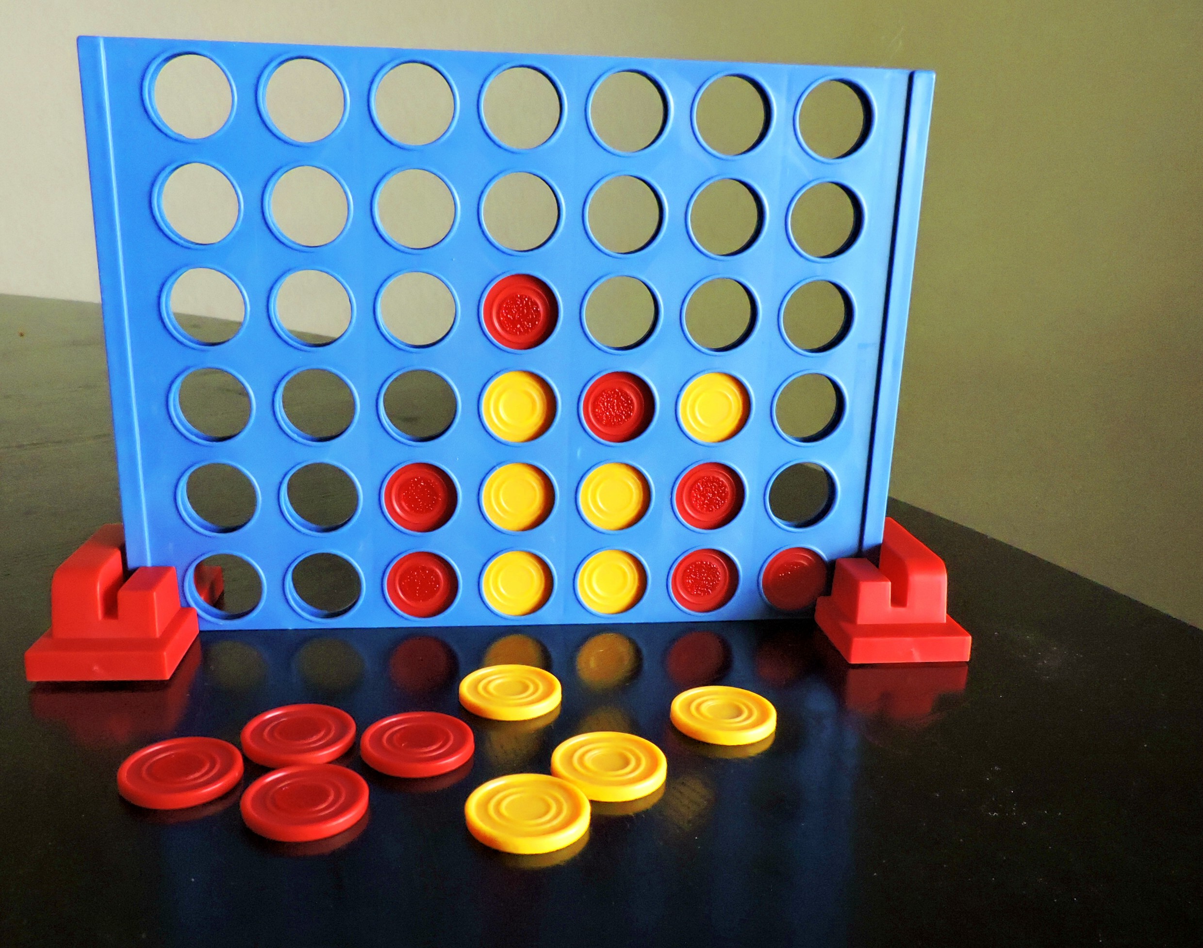 Game set up for Connect Four