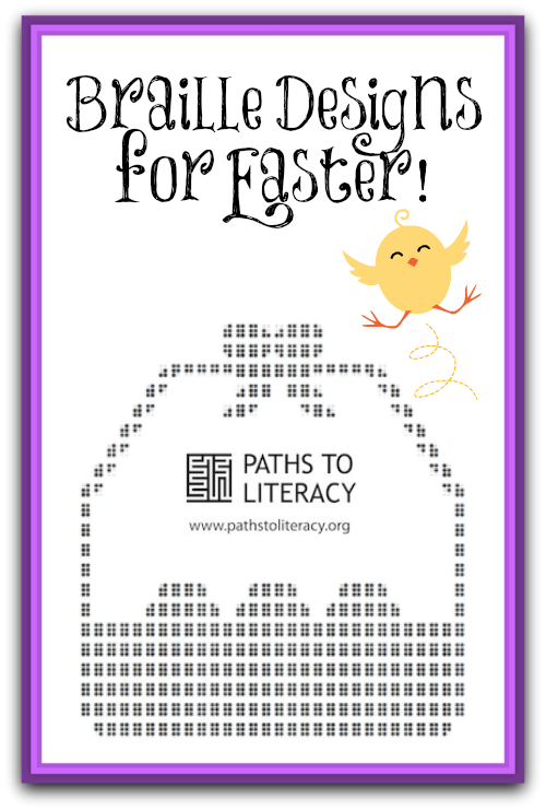 Easter braille with braille basket design