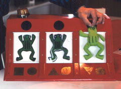 Lightbox with frogs