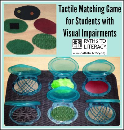 tactile matching game collage