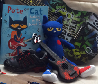 Pete the Cat plush toy and book