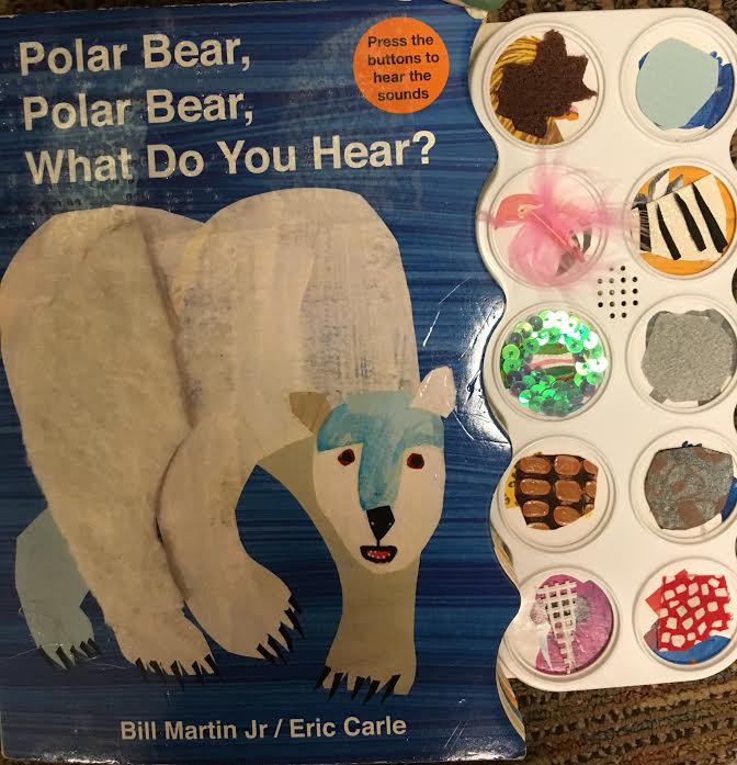 Polar bear book with tactile symbols