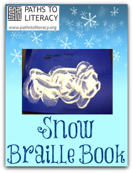 snow braille book collage