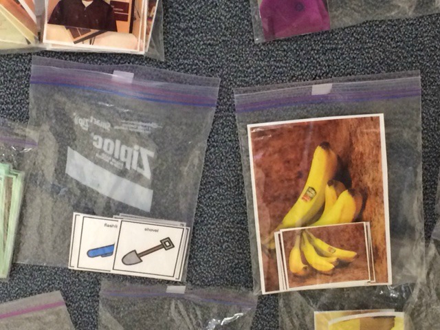 picture of bananas and tools in zip lock bags