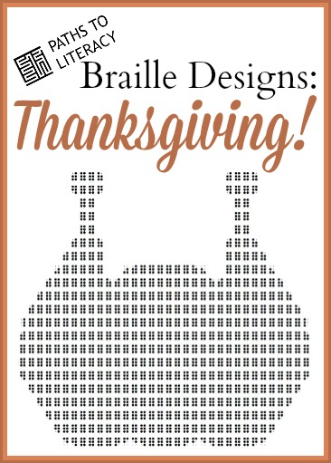 Thanksgiving braille design collage