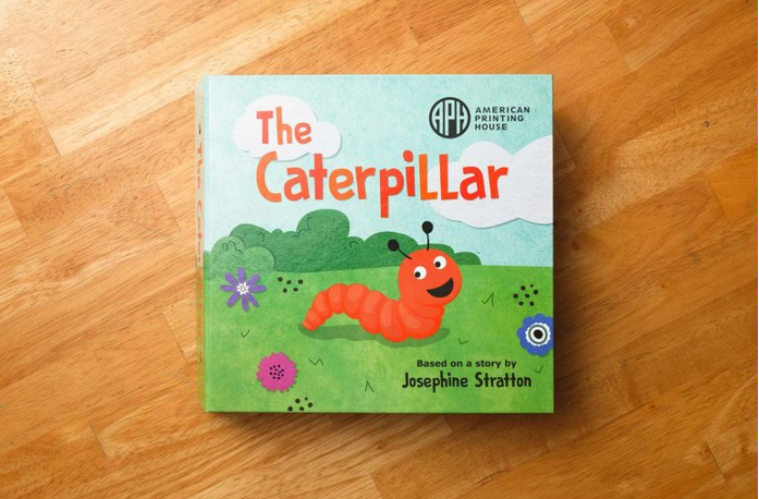 Cover of The Caterpillar Book with a caterpiller out in the grass